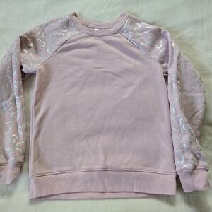 Athletic Works Light Pink Heart Sweatshirt